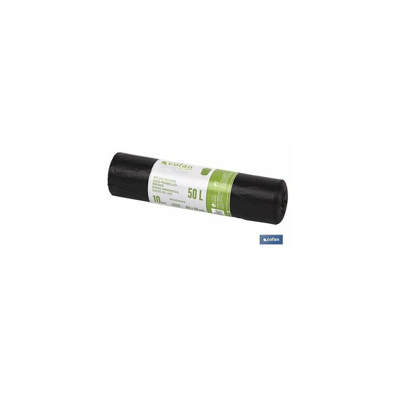 foto del prodotto sacco della spazzatura 60x80 calibro 120 50 l colore nero 10 unit 
