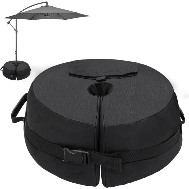 foto del prodotto sacco di peso per base ombrellone da giardino fino a 55 kg, sacchi di sabbia resistenti per base ombrellone da giardino, esterno, a sbalzo o asta