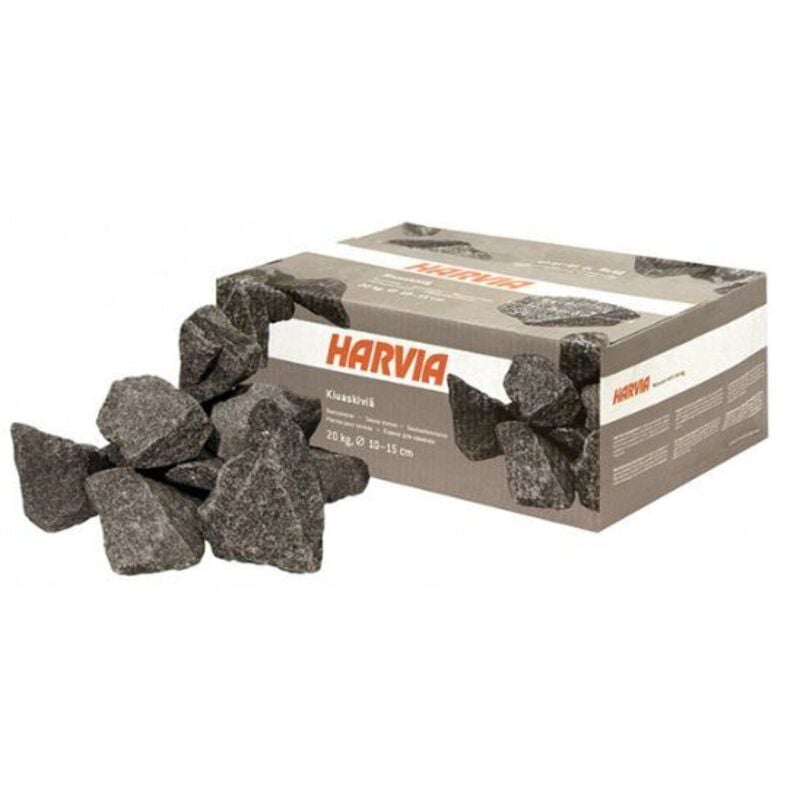 foto del prodotto sacco di pietre harvia 20 kg diametro da 5 a 10 cm sn ac rock