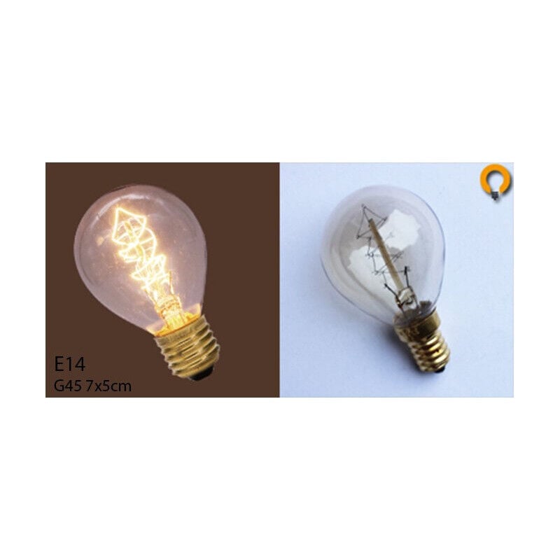 foto del prodotto sacco di tubo a spirale di 3 vintage lampadina edison e14 g45