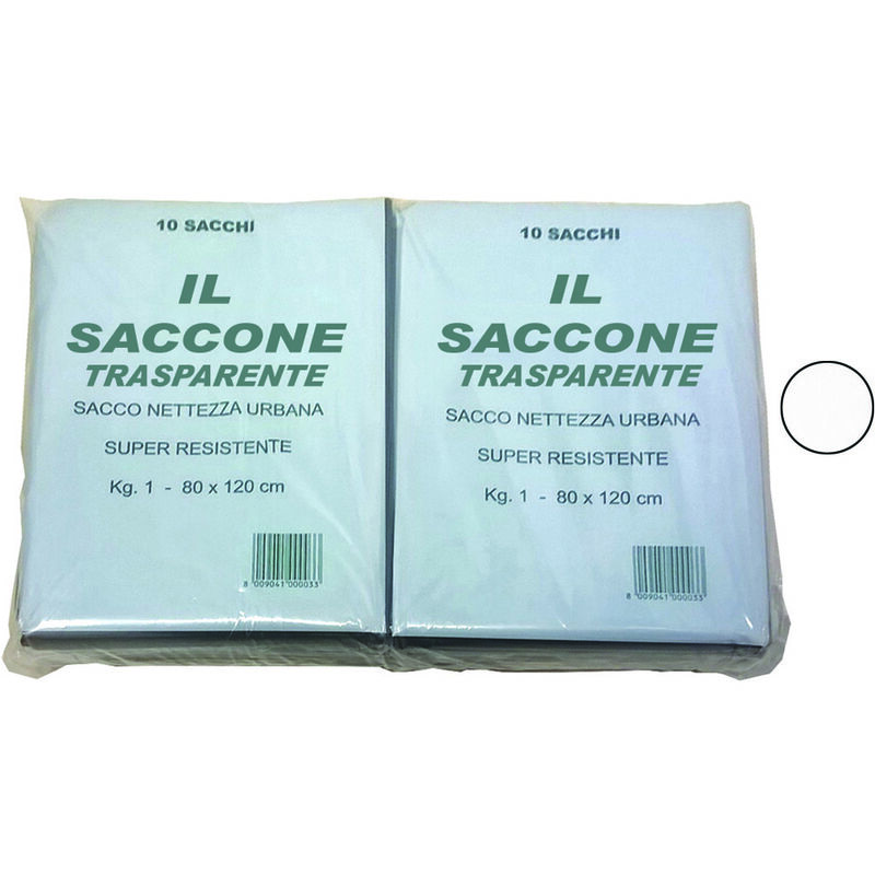 foto del prodotto sacco il saccone trasparente pz.10 cm.80x120 kg.1