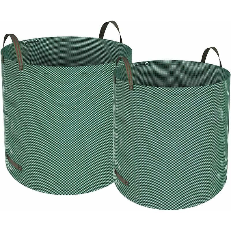 foto del prodotto sacco per rifiuti da giardino 2 pezzi sacco per rifiuti da giardino resistente indipendente e pieghevole, resistente agli strappi sacchi per