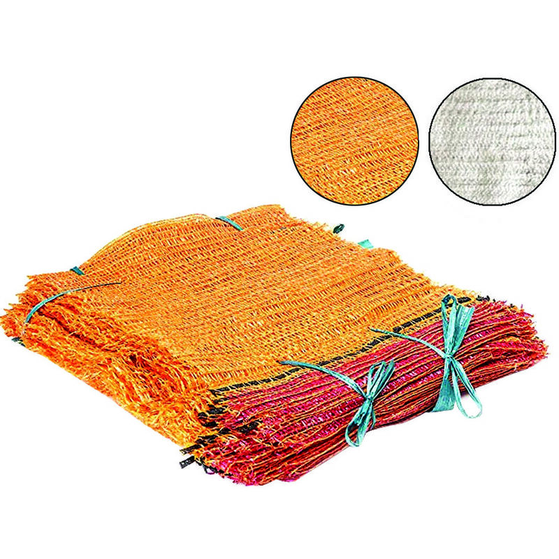 foto del prodotto sacco raschel in rete portata fino a kg.10, cm 40x60, giallo oro