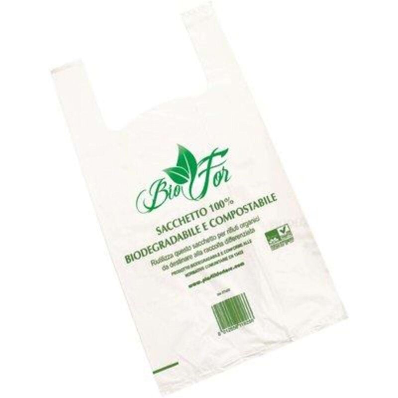 foto del prodotto sacco spesa bio shopper - + soffietto cm 27+14x50 cf=pz 500 - 1 confezione