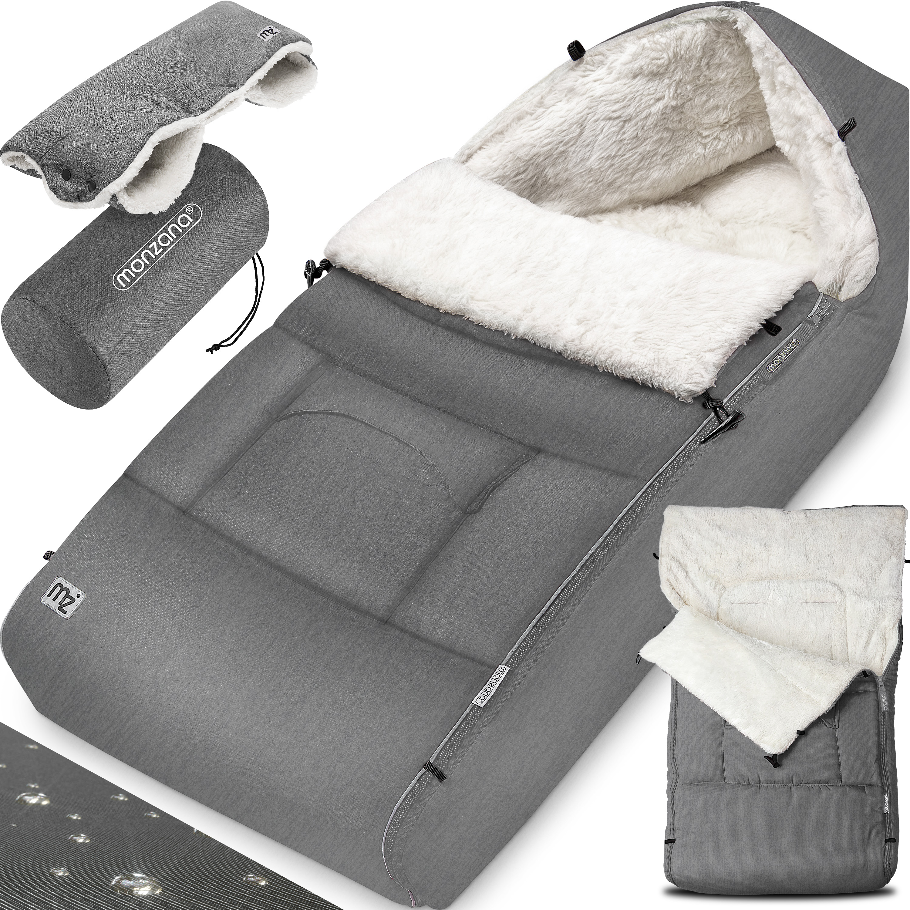 foto del prodotto sacco termico grigio chiaro 93x56cm borsa inclusa
