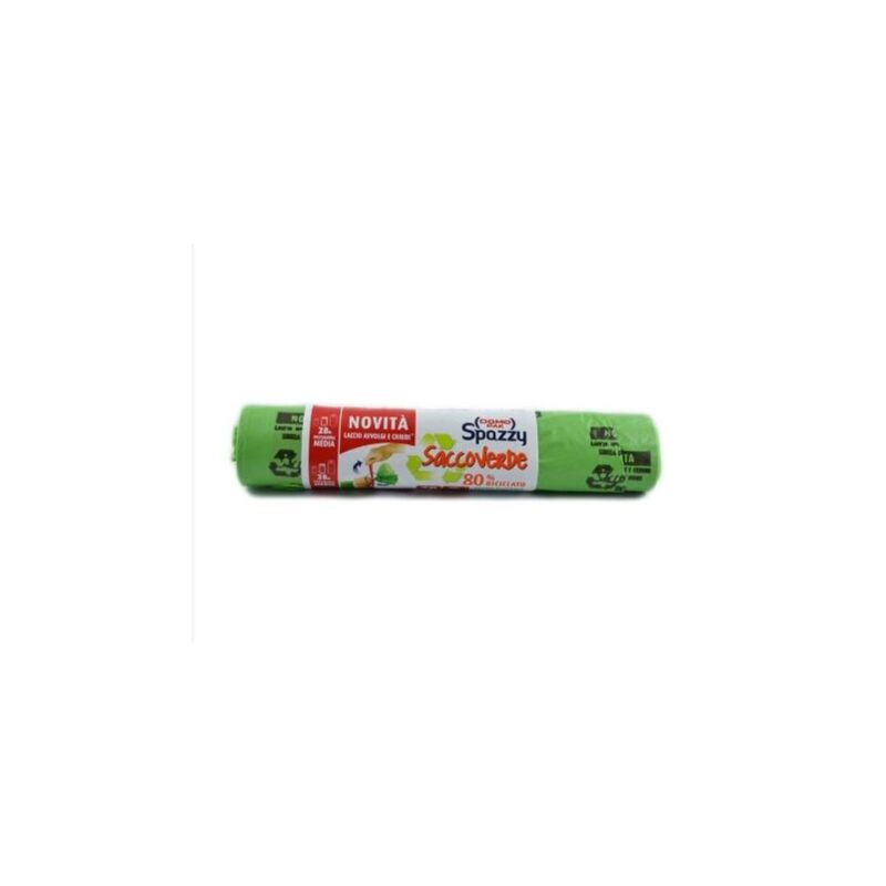 foto del prodotto sacco verde 28lt 48x58 con legacci