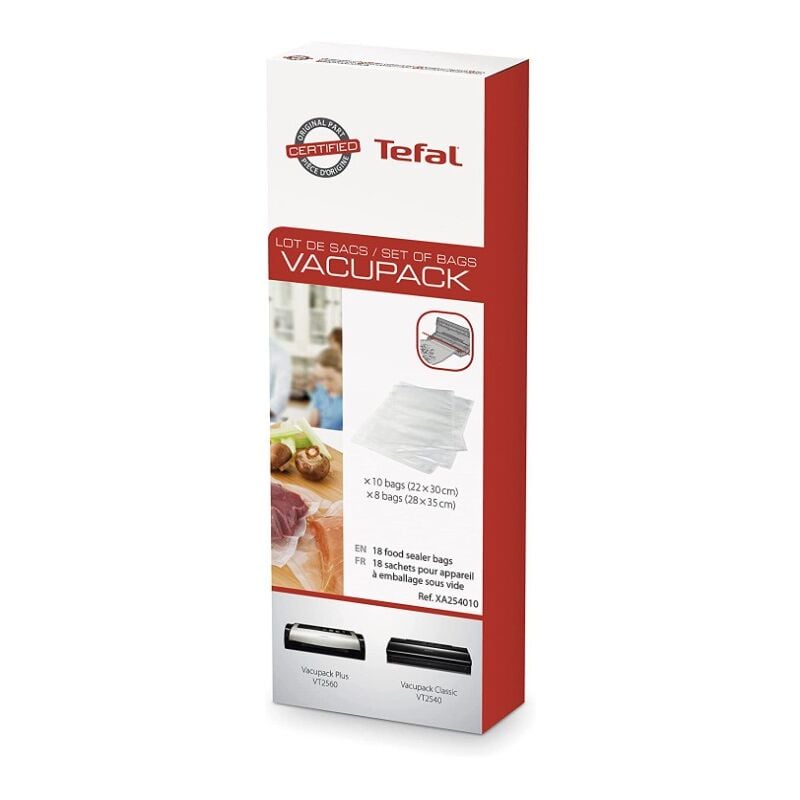 foto del prodotto sacs de rangements tefal xa254010 vacupack transparent