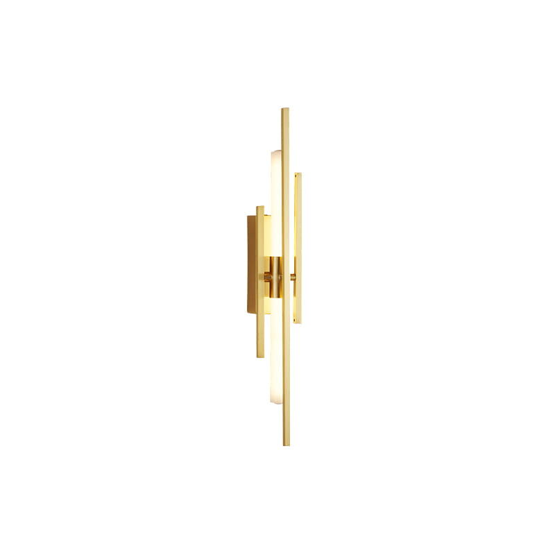 foto del prodotto safara elegante lampada da parete moderna a led dorata, 60 cm