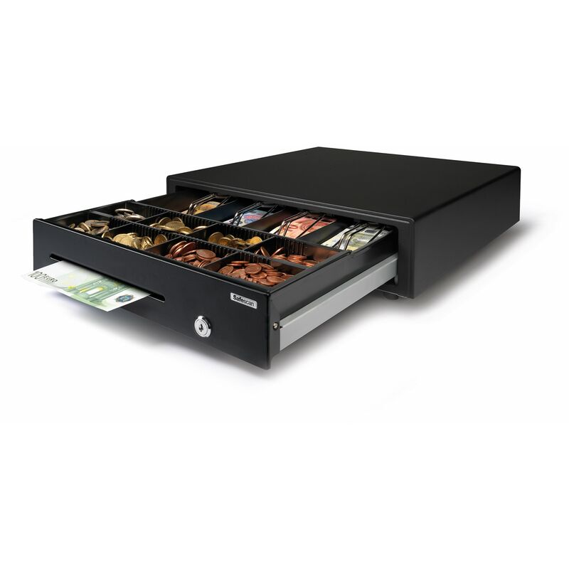 foto del prodotto safescan cassetto per banconote di volume medio sd 4141 41 cm x 41,5 cm x 11,5 cm con cassetto aggiuntivo e coperchio con serratura