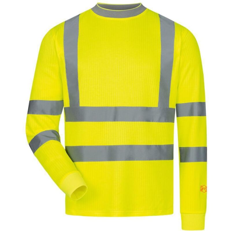 foto del prodotto safestyle t shirt haute visibilit manches longues oleas taille 2xl 62 64 jaune