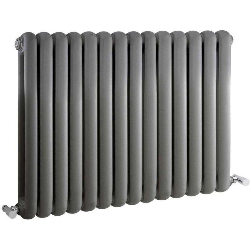 foto del prodotto saffre radiatore di design orizzontale 635mm x 863mm antracite hudson reed