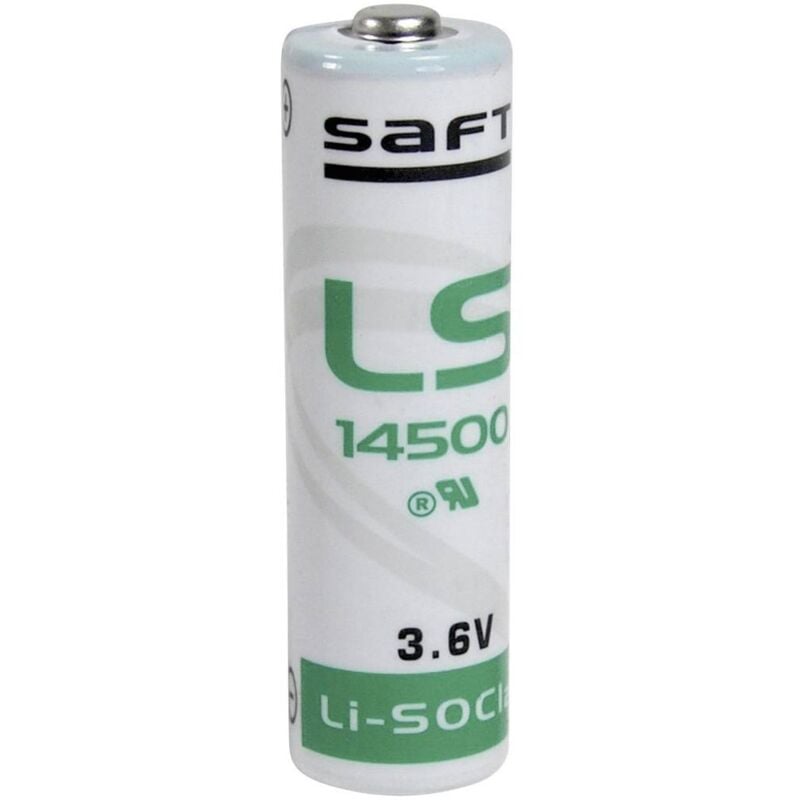 foto del prodotto saft ls 14500 batteria speciale stilo aa litio 3.6 v 2600 mah 1 pz.
