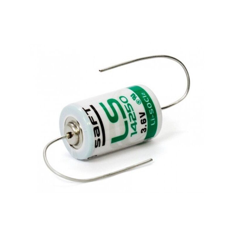 foto del prodotto saft pila al litio cloruro di tionile li socl2 3,6v 1,2ah con reofori ls14250 1 2aa