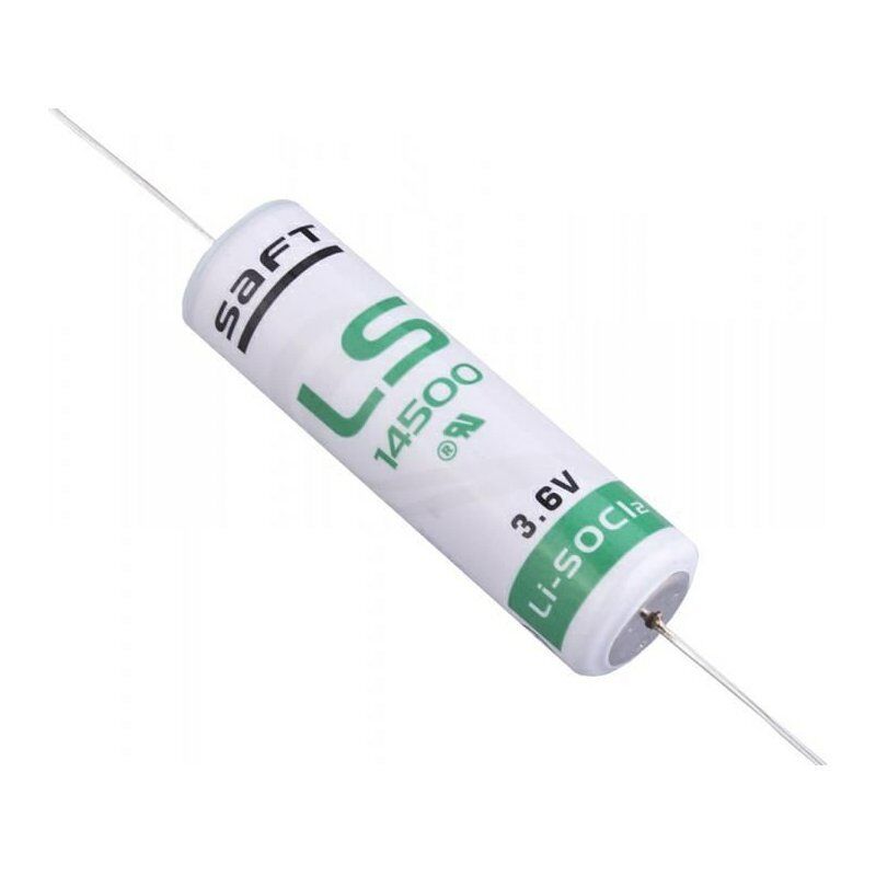 foto del prodotto saft pila al litio cloruro di tionile li socl2 3,6v 2,6ah con reofori ls14500 aa