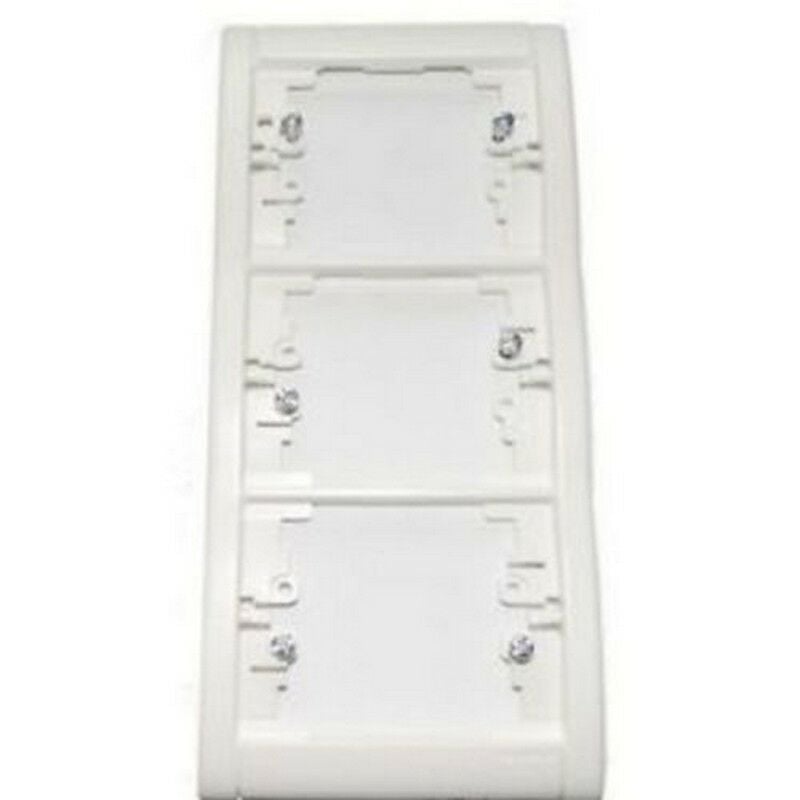 foto del prodotto sagane 85002 - plaque verticale 3 postes kozi opalis blanche - legrand