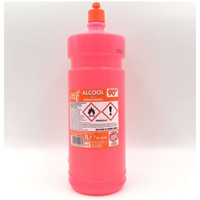 foto del prodotto sai alcool denaturato 90 1000 ml pulizia e igiene