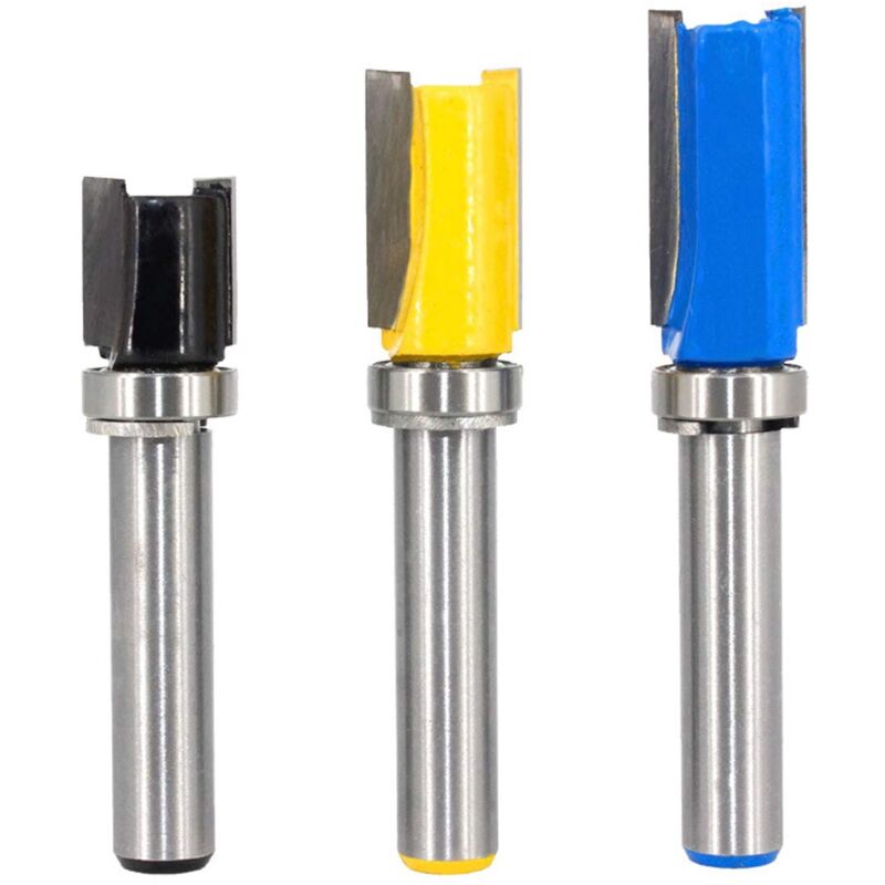 foto del prodotto saipor 3 frese per scanalature con codolo da 8 mm, frese per legno, frese per router, fresa per fresa per fresa per fresatura per legno, per trimm