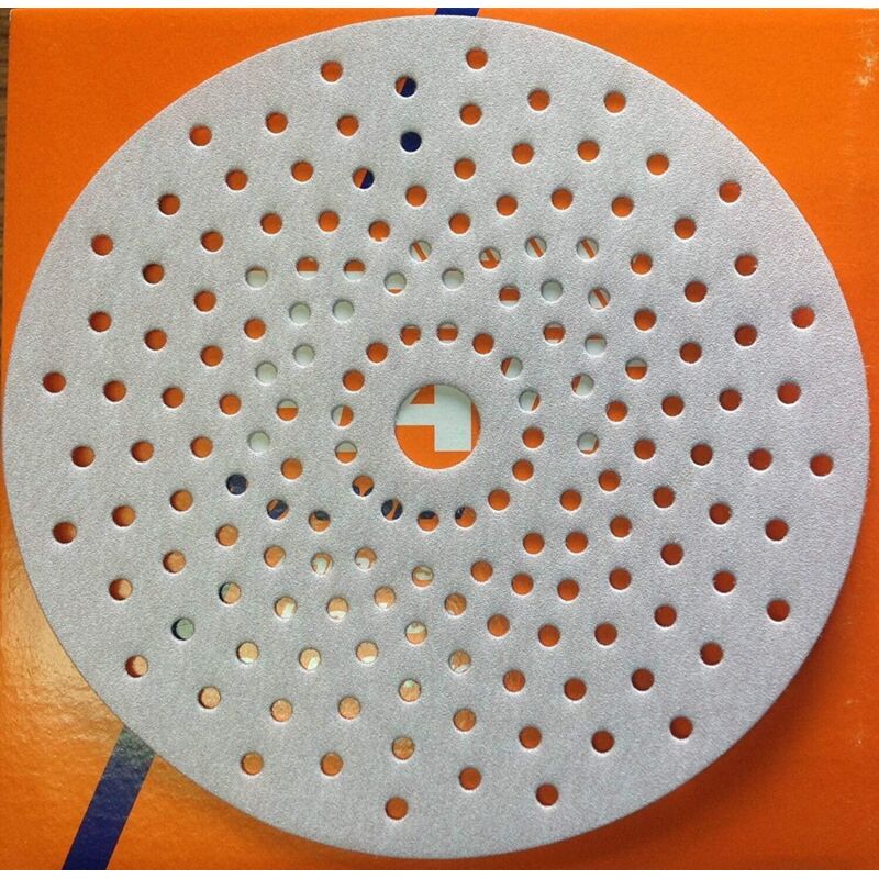 foto del prodotto sait 2 dischi disco carta abrasiva velcro microforati levigatrice 150mm gr 180