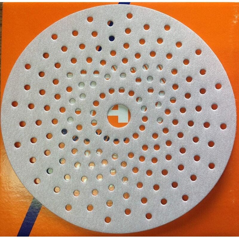 foto del prodotto sait 2 dischi disco carta abrasiva velcro microforati levigatrice 150mm gr 500