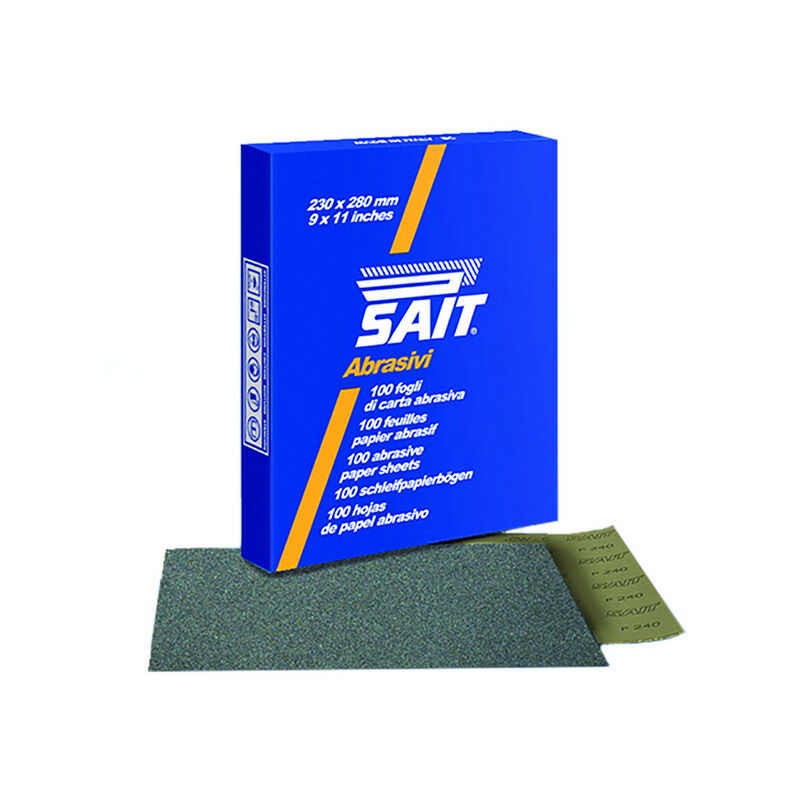 foto del prodotto sait carta abrasiva s saitac cw c mm. 230x280 grana 1.200 25 fogli sait
