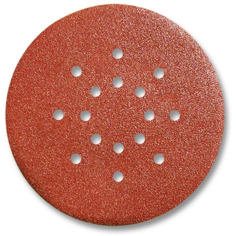 foto del prodotto sait disco abrasivo autoaggrappante per levigatrici muro mm. 225 16 fori grana 120 25 pz