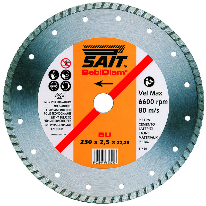foto del prodotto sait disco diamantato mm.115 p muratura