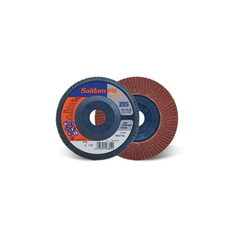 foto del prodotto sait lam pn a disco lamellare per metalli 115 x 22,23 grana 60