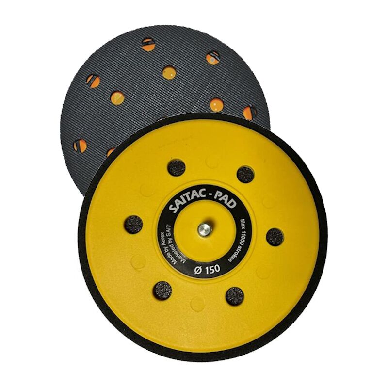 foto del prodotto sait pad vel platorello per dischi autoaggrappanti in polimero 15 fori 150 mm