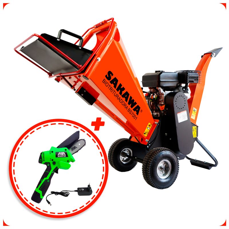 foto del prodotto sakawa biocippatore scoppio bs7001 mini motosega a batteria in regalo