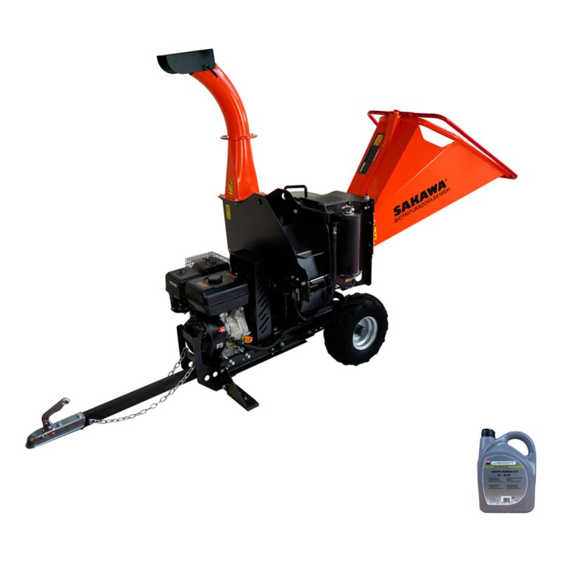 foto del prodotto sakawa biotrituratori scoppio bs1600 motore 15cv olio idraulico