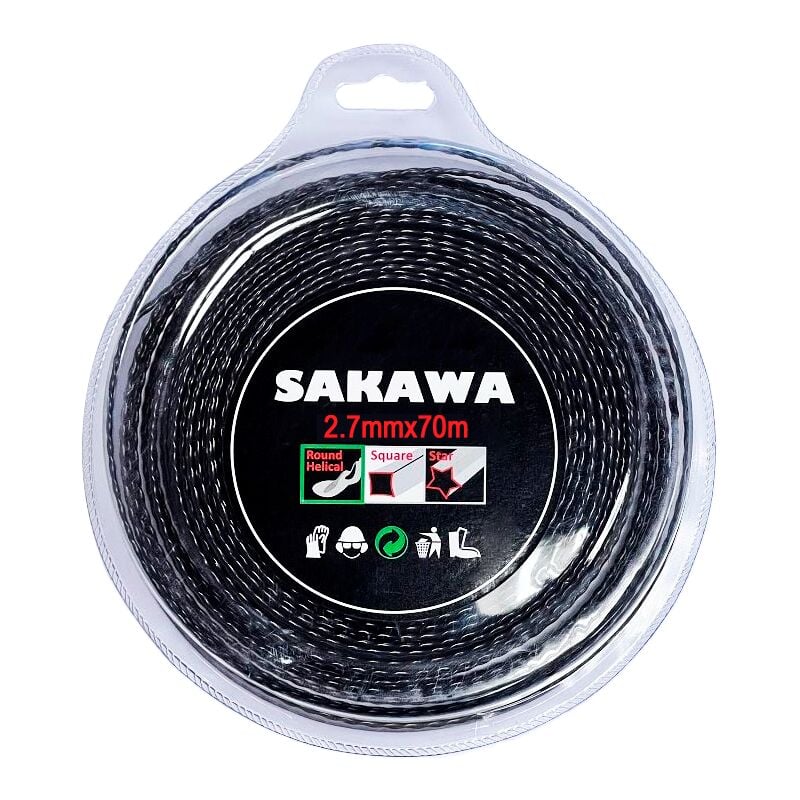 foto del prodotto sakawa filo stellare 2,7 x 70 decespugliatore