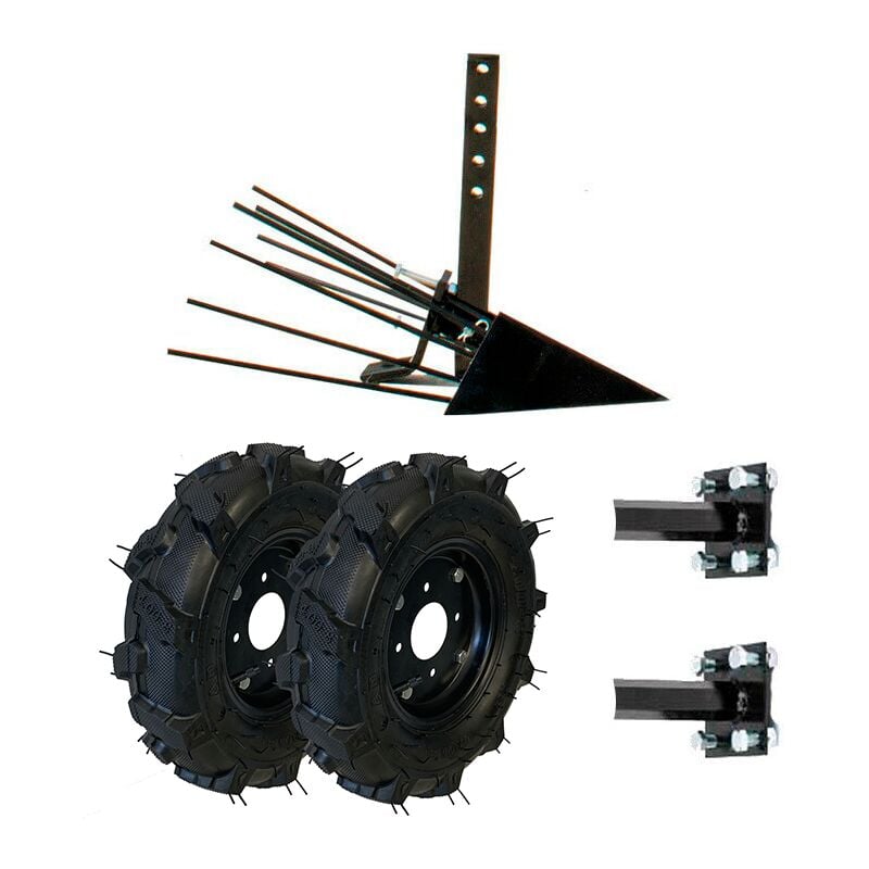 foto del prodotto sakawa kit di scavapatate motozappa motocoltivatore ruote 400 x 8