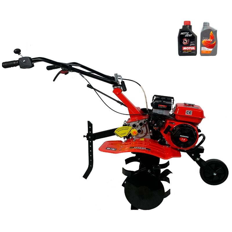 foto del prodotto sakawa motocoltivatore motozappa 7,5 cv 3 vel avviamento elettrico olio