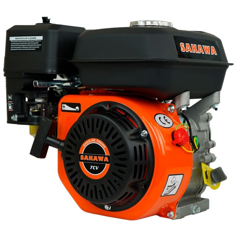 foto del prodotto sakawa motore benzina 4 tempi 208cc 7cv 19 mm