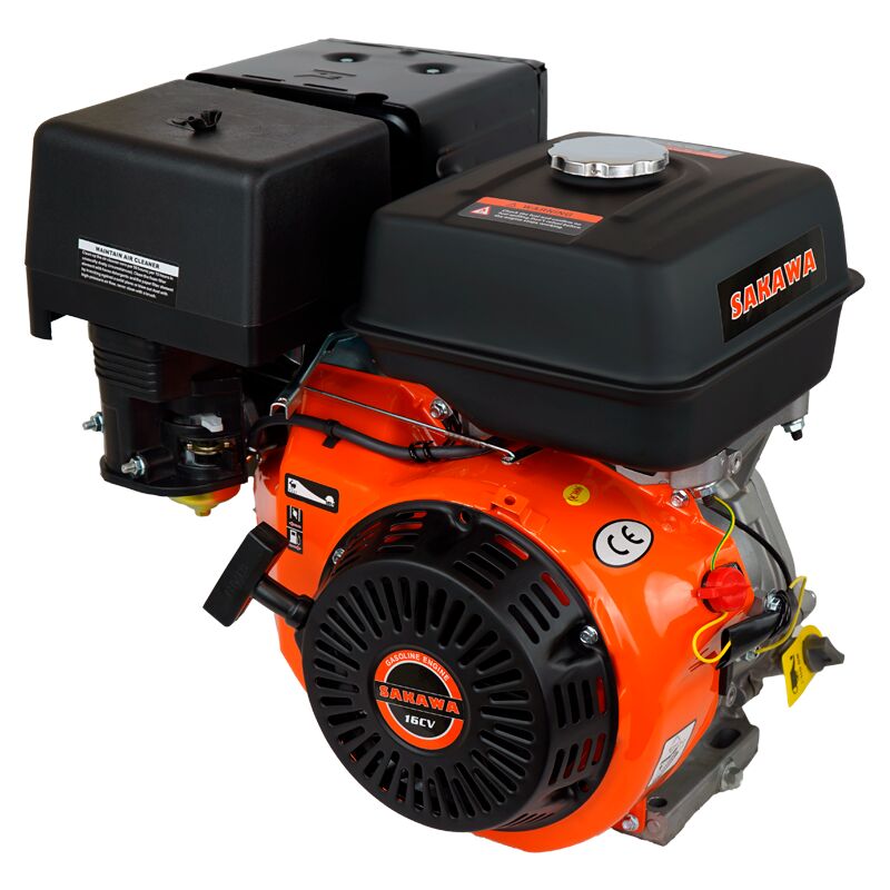 foto del prodotto sakawa motore benzina 4 volte 420cc 16cv olio puleggia motore 25mm