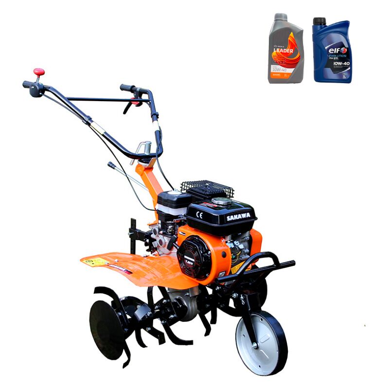 foto del prodotto sakawa motozappa 1g72 avviamento manuale 7.5 cv 3 velocit kit olio