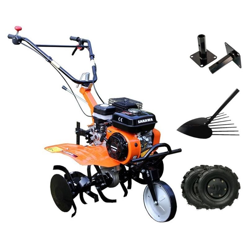 foto del prodotto sakawa motozappa 1g72 avviamento manuale 7.5cv 3v scavapatate