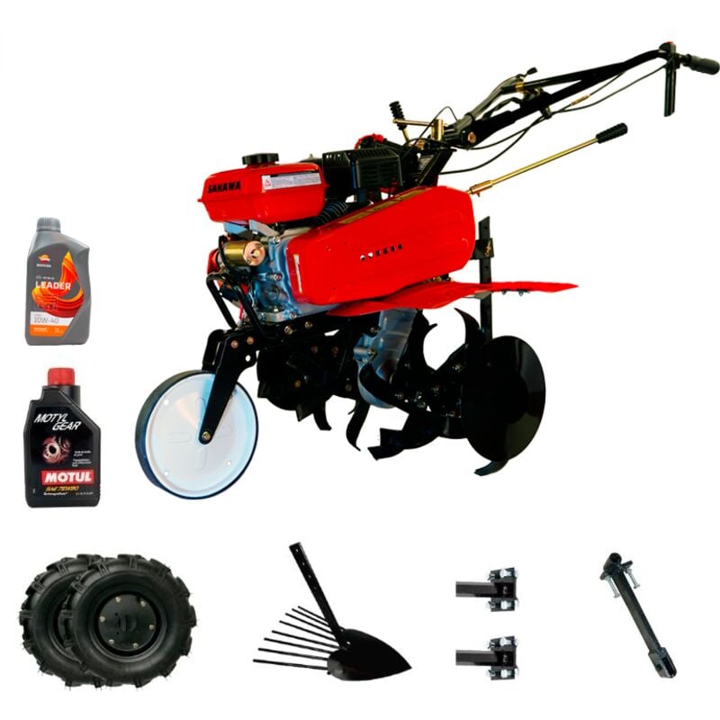 foto del prodotto sakawa motozappa avviamento elettrico 7cv 3v con arrancapatate olio