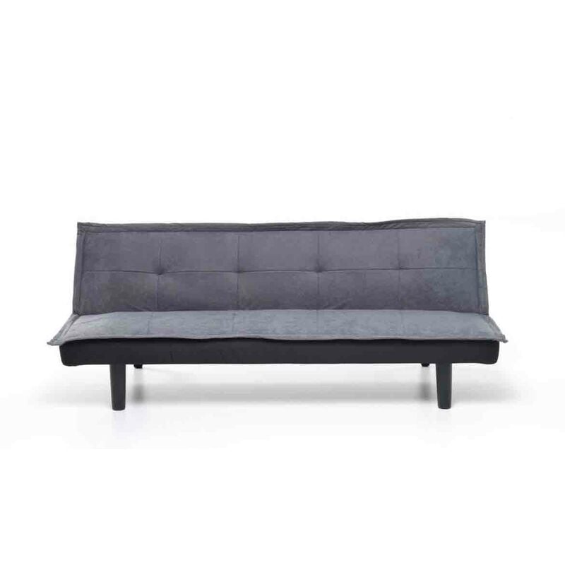 foto del prodotto sal mar divano letto 3 posti mod. twist colore grigio in tessuto misura 184x75xh68 cm