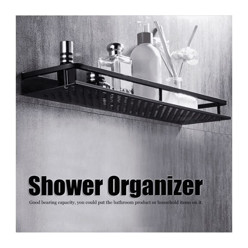foto del prodotto sala da bagno in acciaio inossidabile 1 pz nero 50 cm,