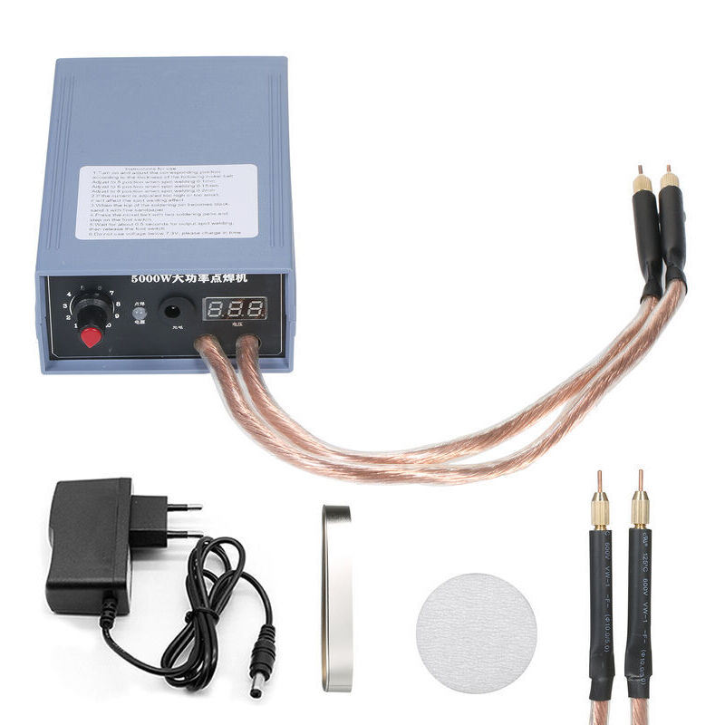 foto del prodotto saldatore a punti portatile da 5000 w saldatore a punti portatile ad alta potenza 0 800a saldatrici a corrente regolabile per batteria 18650 spina ue