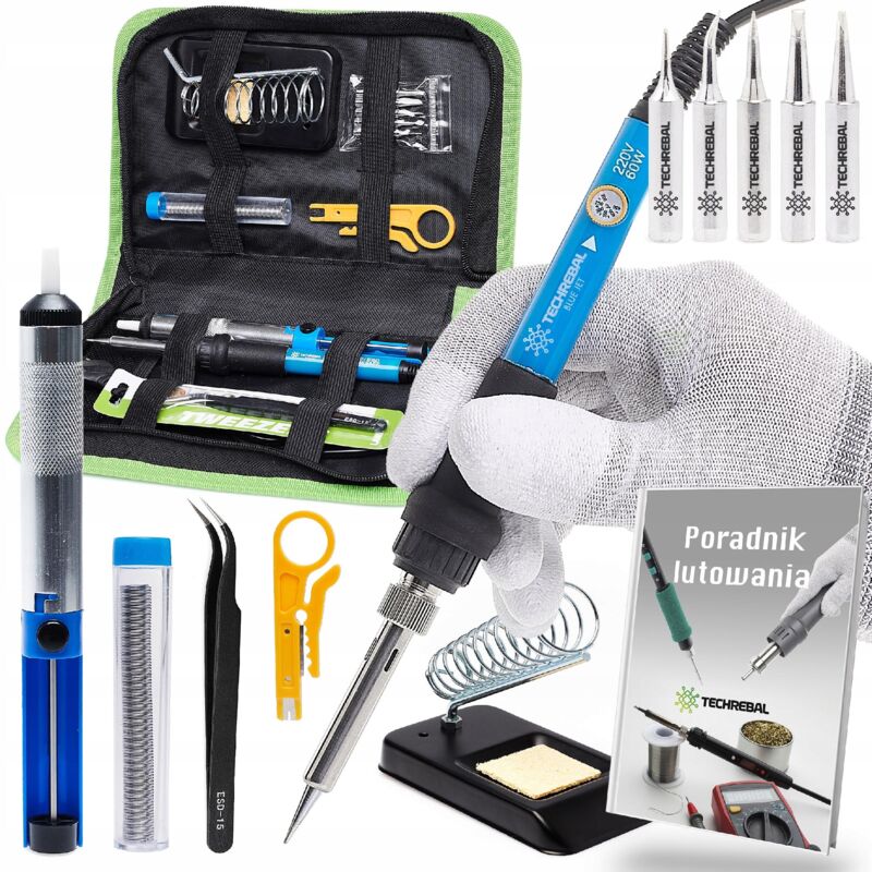 foto del prodotto saldatore di precisione set saldatore per elettronica techrebal 60w