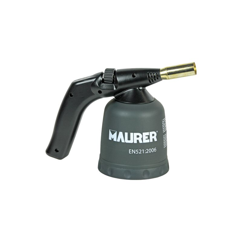 foto del prodotto saldatore gas per cartuccia accensione manuale maurer con porta cartuccia abs