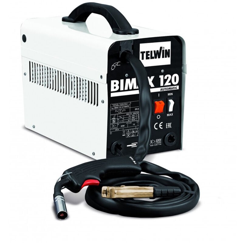 foto del prodotto saldatrice a filo telwin bimax120 automatic 230v