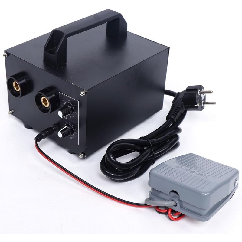 foto del prodotto saldatrice a punti 220 v, saldatrice a batteria con 1600 a, saldatrice professionale per saldatura precisa per montaggio e manutenzione di veicoli