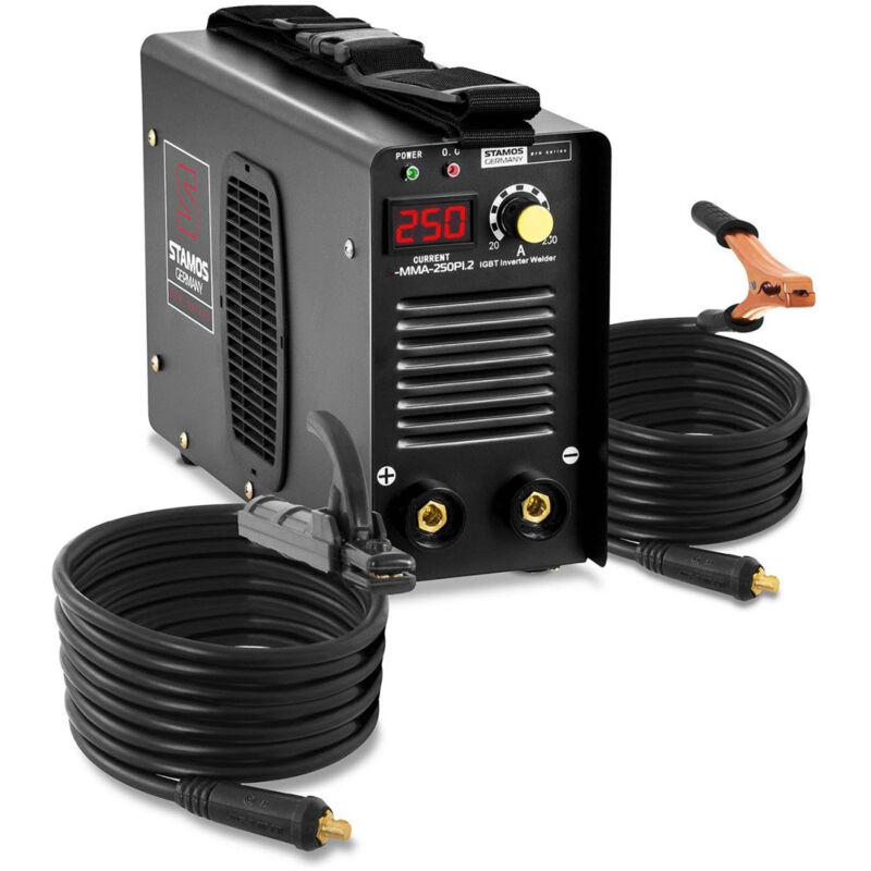 foto del prodotto saldatrice ad arco 250a hot start 8 metri di cavo pro 140003026