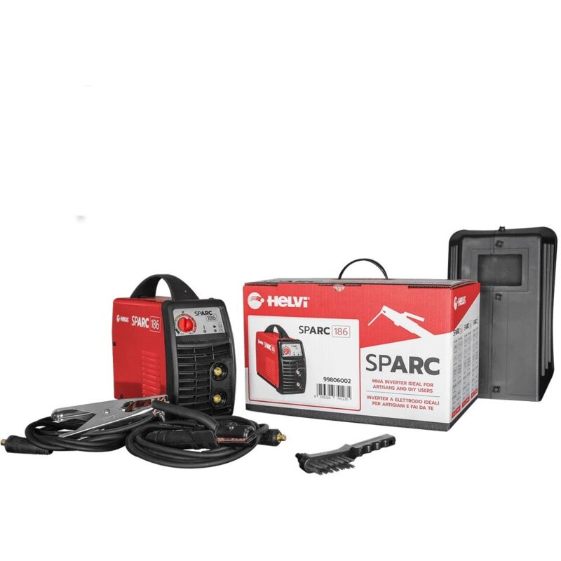 foto del prodotto saldatrice ad elettrodo inverter sparc 186 230v 160a in cartone helvi