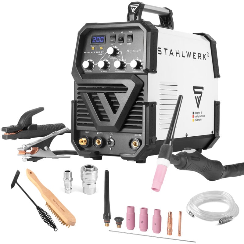 foto del prodotto saldatrice combinata ac dc tig 200 st igbt 200 ampere stahlwerk