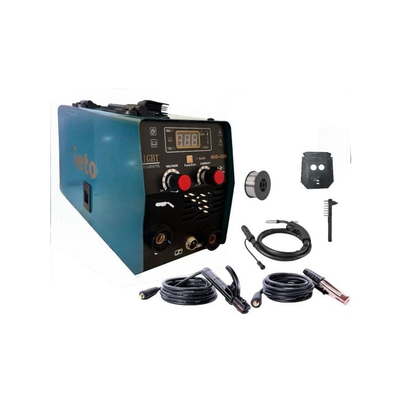 foto del prodotto saldatrice filo continuo 300a mig mma igbt inverter no gas elettrodo 07610