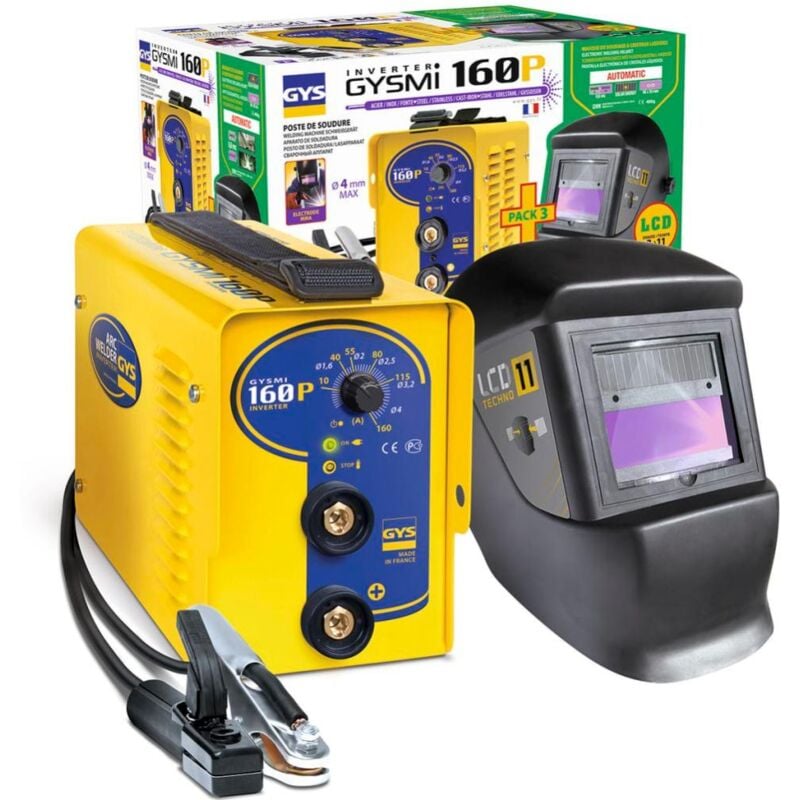 foto del prodotto saldatrice gys inverter monofase gys mi 160p maschera lcd techno 11 030435